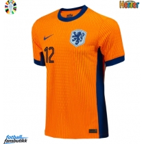 Nederland Jeremie Frimpong #12 Hjemmedrakt EM 2024 Kortermet